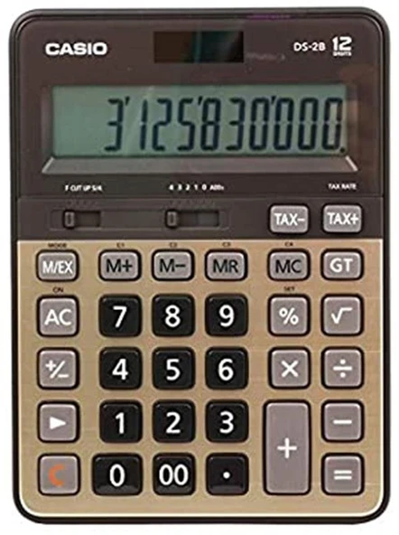 Casio DS-2B-GD Profesyonel 12 Hane Masa Üstü Hesap Makinesi ürün görseli 1