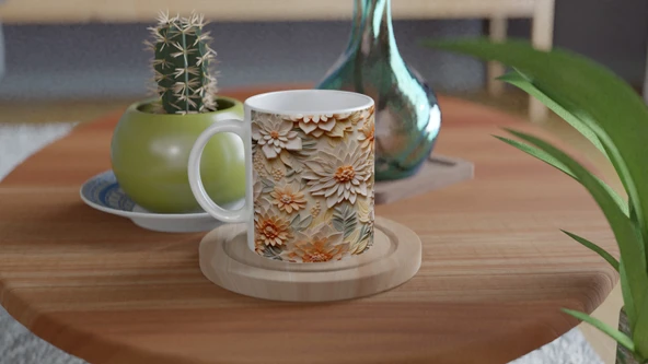 Pastel Bahar Düşü Kupa Bardak - Resim 4