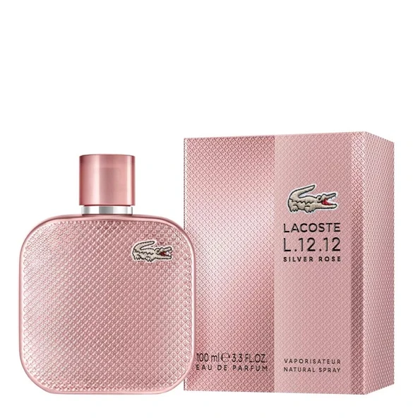 LACOSTE L.12.12 SILVER ROSE EAU DE PARFUM 100ML - Resim 2