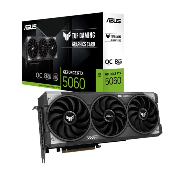Asus TUF-RTX5060-O8G-GAMING 8GB 128Bit GDDR7 DP/HDMI PCI 5.0 Ekran Kartı ürün görseli 1