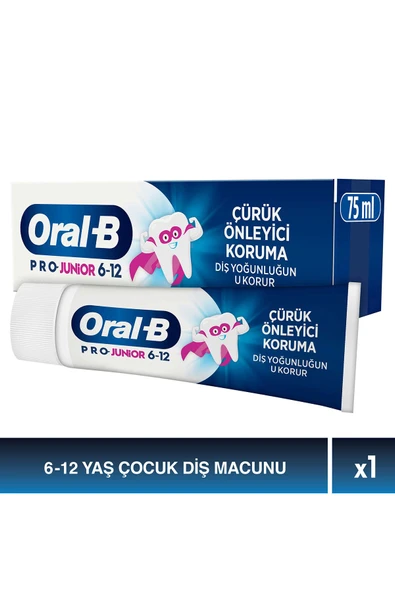 Oral-B Pro Junior Çürük Önleyici Koruma Diş Macunu 75 ml ürün görseli 1