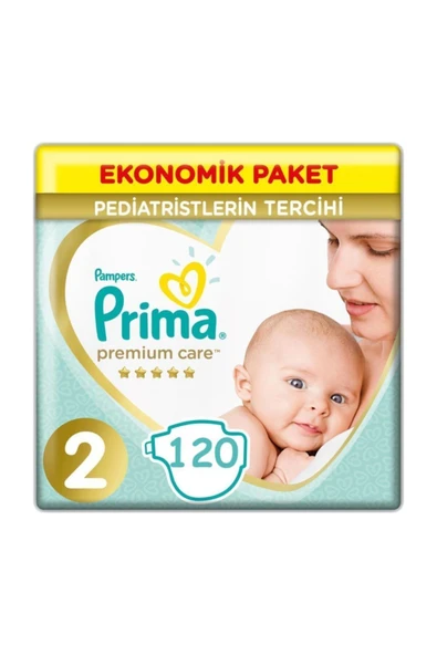 Prima Bebek Bezi Premium Care 2no 120 Adet ürün görseli 1