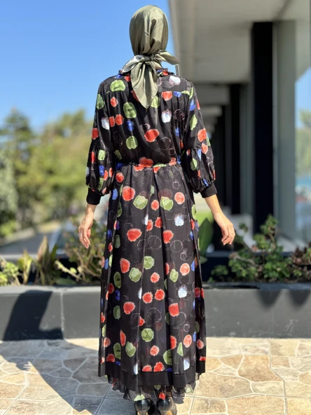 Misswhence İkili Şifon Elbise 36801-B - Resim 7