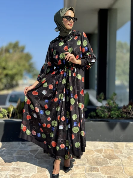 Misswhence İkili Şifon Elbise 36801-B ürün görseli 1