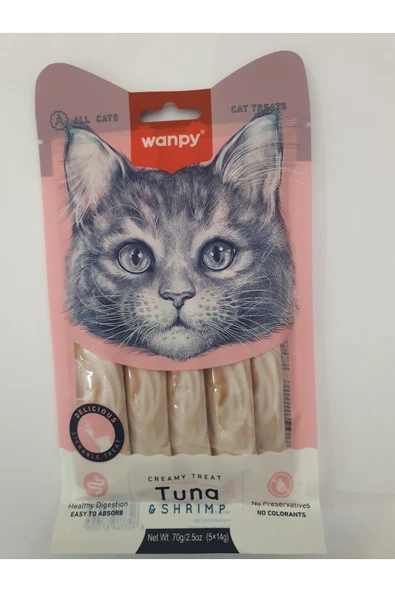 PATİLİMARKET kedi krema ödülü tuna&karides 5*14 ürün görseli 1