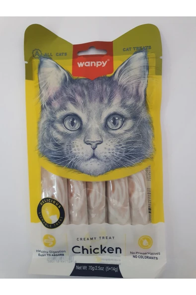 PATİLİMARKET kedi krema ödülü tavuklu 5*14 ürün görseli 1