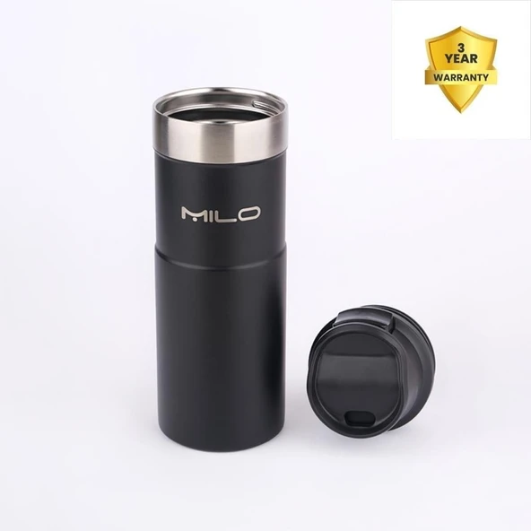 Milo The Quıx Daily Termos 500 ML Siyah - Resim 2