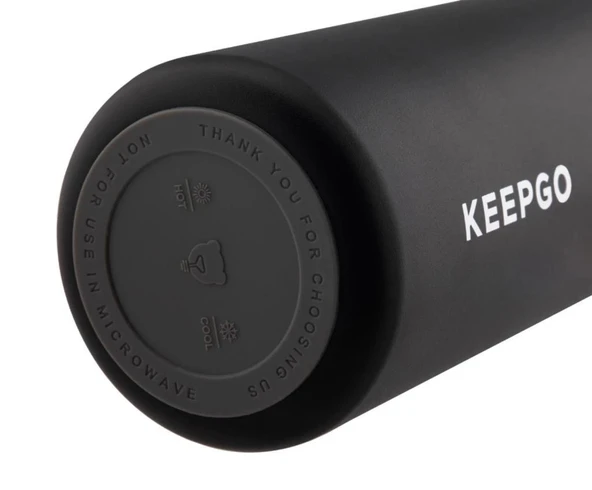 DAİMA KEEPGO TERMOS SİYAH 750ML - Resim 4