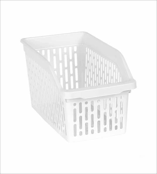 Sağlam Plastik Dolap Düzenleyici (1 No) Beyaz ürün görseli 1