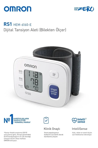 Omron RS1 Bilekten Ölçer Dijital Tansiyon Aleti ürün görseli 1