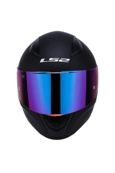LS2 Rapid 2 Mat Siyah Rainbow Vizörlü Kask - Resim 2