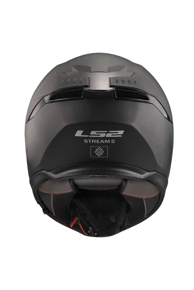 LS2 Stream 2 Mat Siyah Kask - Resim 4