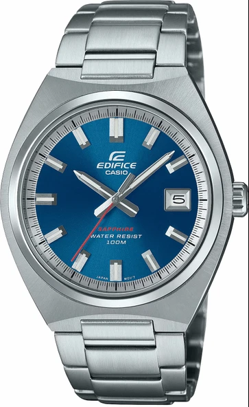 Casio Edifice EFB-109D-2AVDF Quartz Çelik Gri Mavi Kadran 10 ATM Safir Cam 39 mm Erkek Kol Saati ürün görseli 1