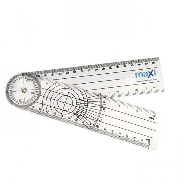 MAXİ Cep Gonyometresi , Cetvel Gonyometre 20 Cm ürün görseli 1