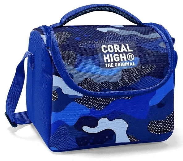 Coral High Erkek Çocuk Termoslu Beslenme Çantası - Mavi Lacivert Kamuflaj, Erkek Çocuk ürün görseli 1