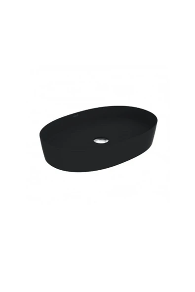 LP160 Loop Oval Çanak Lavabo 40x60 cm Mat Siyah ürün görseli 1