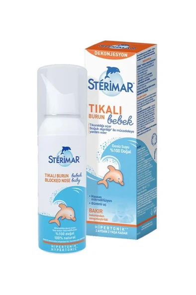 Sterimar Hipertonik Baby Deniz Suyu Burun Spreyi 100 ml ürün görseli 1