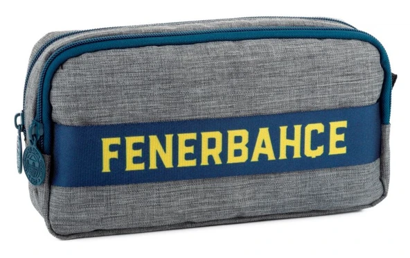Fenerbahçe Kolon Detaylı Erkek Çocuk İki Bölmeli Kalem Kutusu/Kalemlik - Gri - ME25716 ürün görseli 1