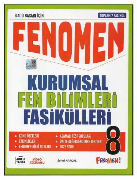 FENOMEN 8. SINIF FEN BİLİMLERİ KURUMSAL FASİKÜLLERİ ürün görseli 1