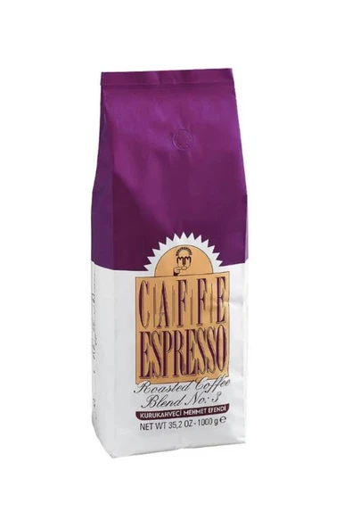 Mehmet Efendi Kurukahveci Caffe Espresso Blend No:3 1 Kg 3 Adet ürün görseli 1