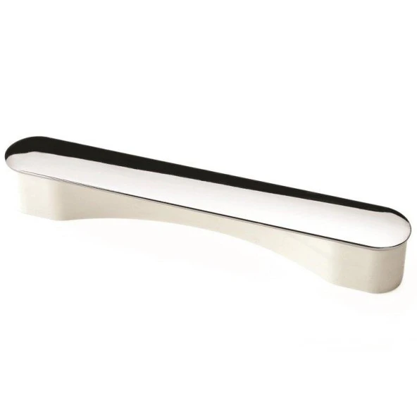 Oval Kulp Beyaz-Krom 128mm ürün görseli 1