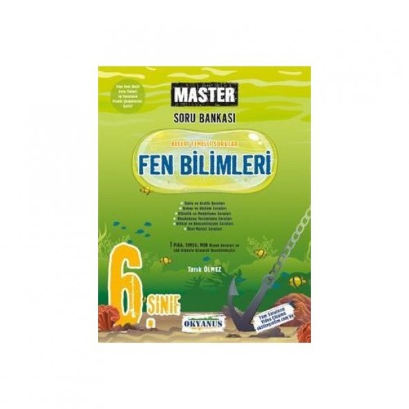 OKYANUS 6.SINIF MASTER FEN BİLİMLERİ SORU BANKASI ürün görseli 1