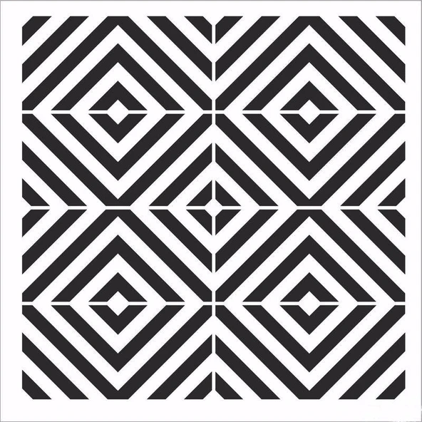 HDM146 Home Dekor Midi Stencil (25X25) ürün görseli 1