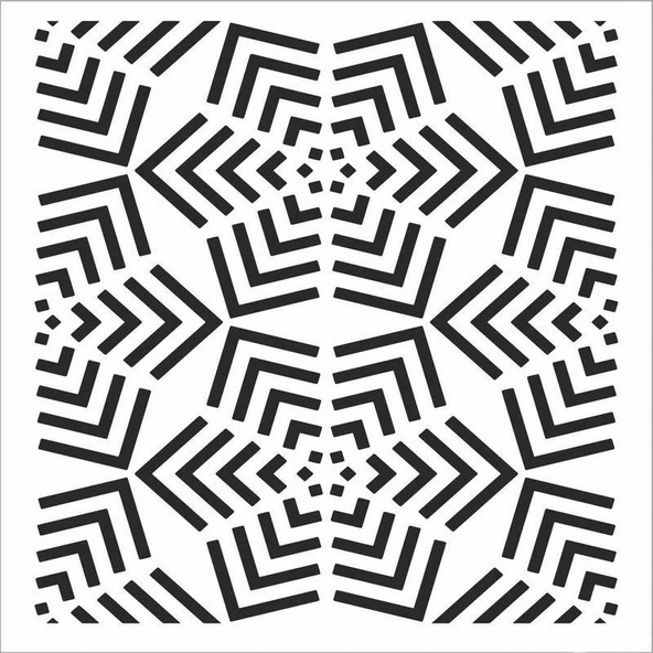 HDM148 Home Dekor Midi Stencil (25X25) ürün görseli 1