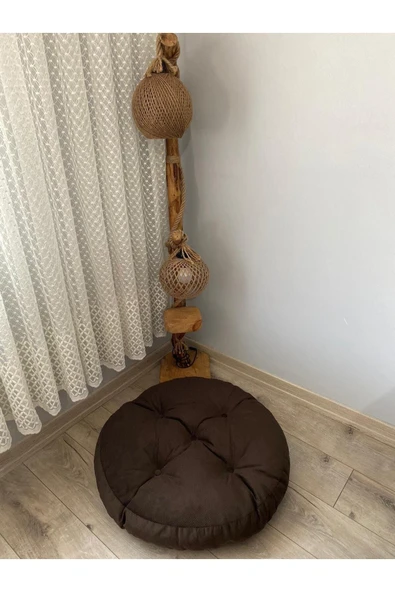 beyzima   Kahverengi Yer Minder Yer Puf ürün görseli 1