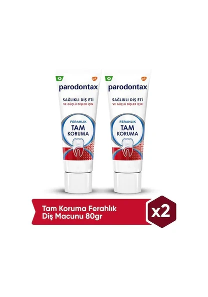 Parodontax Tam Koruma Ferahlık Beyazlatıcı Florürlü Diş Macunu 50 ml 2 Adet ürün görseli 1