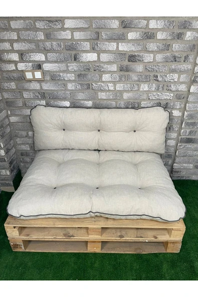Kalorifer Önü Ve Palet Minderi Ikili Takım Bej 120x80cm ürün görseli 1