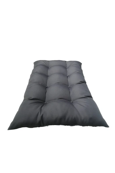 beyzima   Yer Minderi 120 cm x 80 cm Antrasit Minder Düğmeli ürün görseli 1