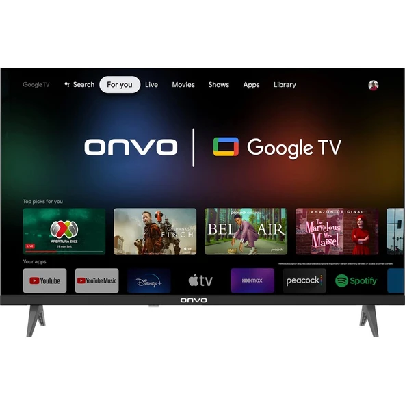 Onvo  32OVF9000H 32’’ 82 Ekran Uydu Alıcılı HD Ready Google LED TV ürün görseli 1