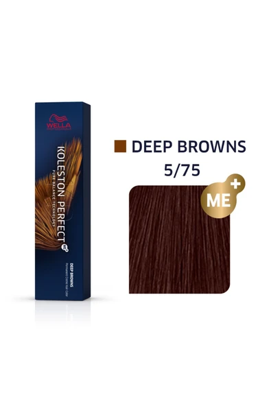 WELLA Koleston Perfect Me 5/75 Deep Browns Kalıcı Saç Boyası 60 ml ürün görseli 1