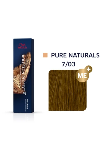 WELLA Koleston Perfect Me Saç Boyası 7/03 Orta Altın Sarısı 60 ml ürün görseli 1