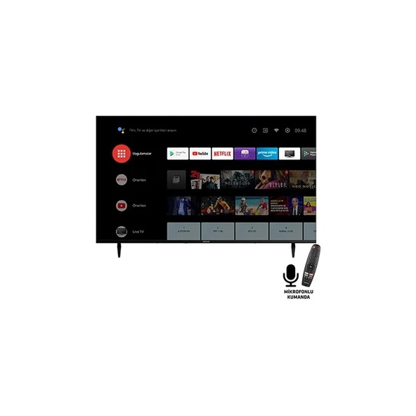 Onvo 55VQ90F3UA 55'' 140 Ekran Uydu Alıcılı 4K Ultra HD Google Smart QLED TV ürün görseli 1