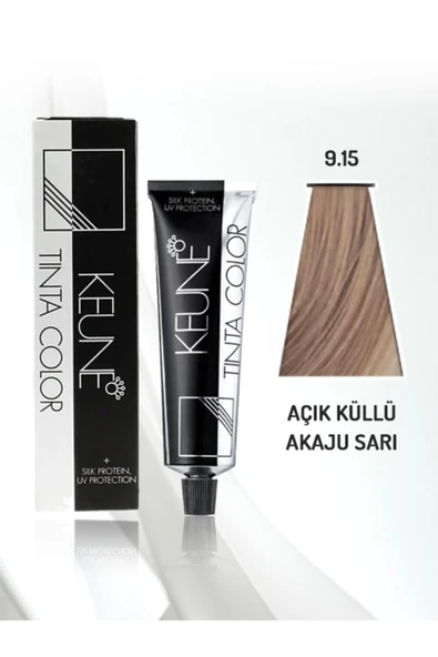 KEUNE Tinta Color Saç Boyası 60 ml No - 9.15 Çok Açık Küllü Akaju Sarı ürün görseli 1