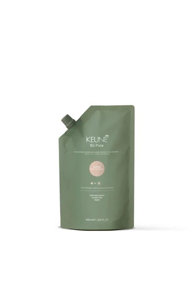 KEUNE So Pure Polish Conditioner 400 ml - Parlaklık Veren Bakım Kremi Refill ürün görseli 1