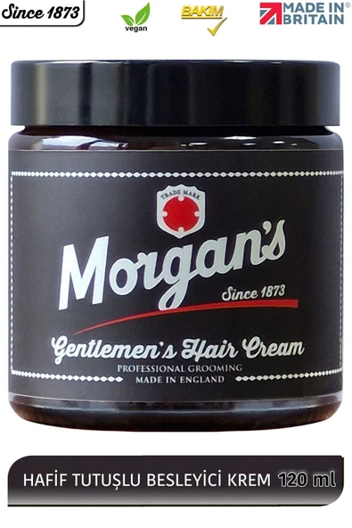 MORGAN'S POMADE Morgan's Gentelman's Hair Cream - Nemlendirici Doğal Tutuşlu Şekillendirici Krem 120 ml ürün görseli 1