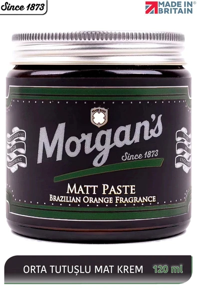 MORGAN'S POMADE Morgan's Matt Paste Brazilian Orange - Mat Görünümlü Orta Tutuşlu Saç Şekillendirme Kremi 120 ml ürün görseli 1
