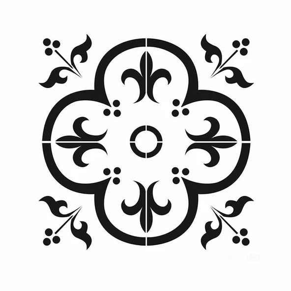HDM180 Home Dekor Midi Stencil (25X25) ürün görseli 1
