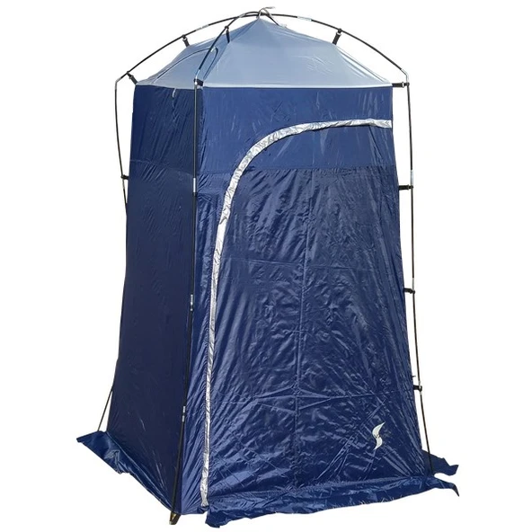 Savage YS-132 Gümüş - Lacivert Banyo & Tuvalet Çadırı (120x120x200 cm) ürün görseli 1