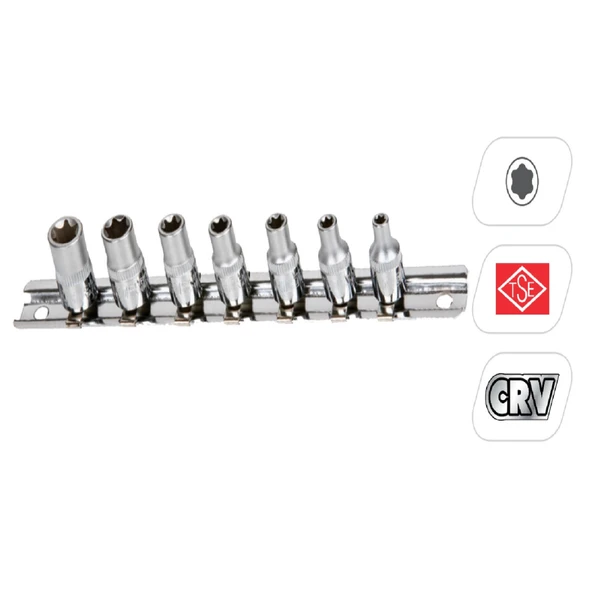 Ri̇co 7 Parça 1/4” İ̇ç Torx E Lokma Seti ürün görseli 1