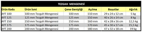 175mm TEZGAH MENGENESİ - Resim 3