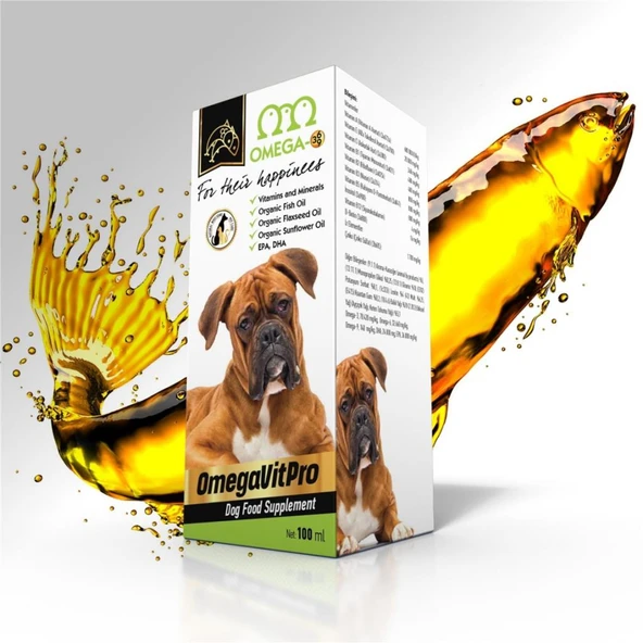 Omega Vitpro Köpek Multivitamin Somon Balık Yağı 100 ml ürün görseli 1