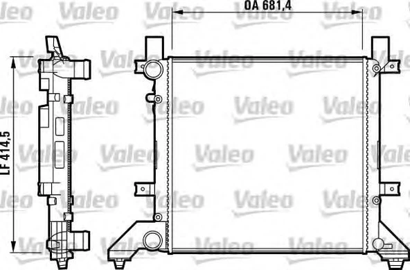 731605 VALEO 2D0121253B SU RADYATÖRÜ LT 35 ANJ AVR ürün görseli 1