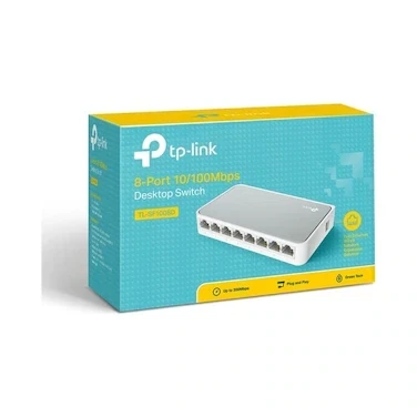 8 PORT 10/100Mbps TL-SF1008D DESKTOP SWİTCH TP-LİNK ürün görseli 1