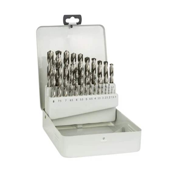 1mm-13mm 25-ADET SET-HSS MATKAP UCU (Fully Ground - Beyaz) ürün görseli 1