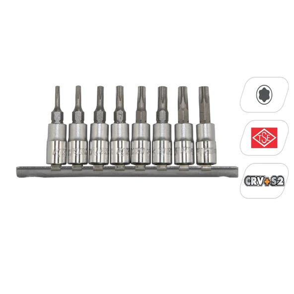 Ri̇co 1/4” Lokmalı Torx Bits Uç Deli̇kli̇ T-15 ürün görseli 1