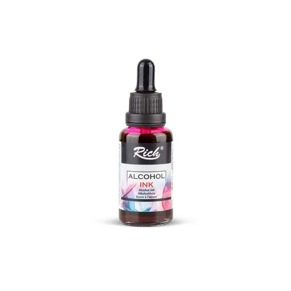 Rich Alcohol Ink Alkol Bazli Mürekkep 30 ml Pembe 18608 ürün görseli 1